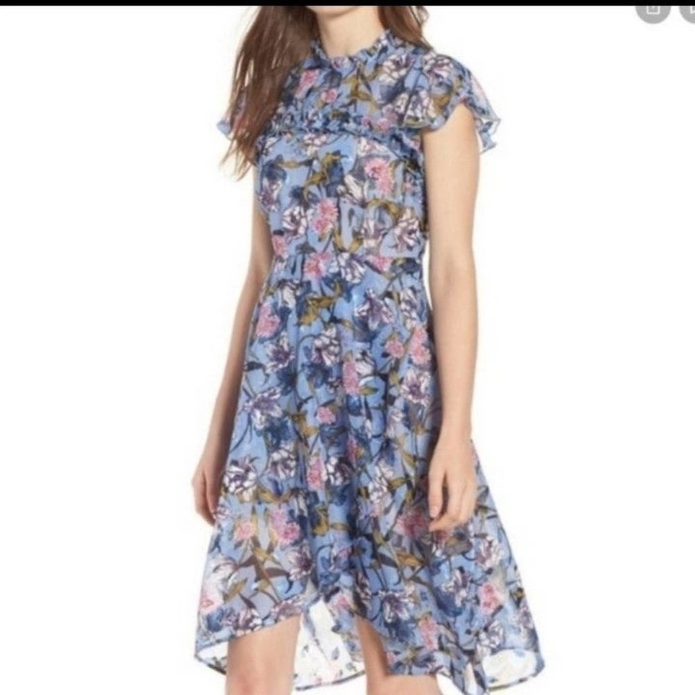 Chelsea 28 - Faux Wrap Floral Dress Size Small NWOT